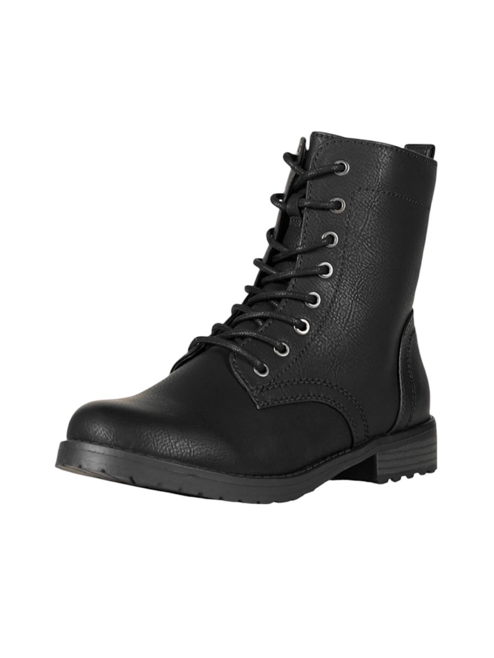 Amazon Essentials Black Lace-Up Combat Boots Women’s Size 9.5